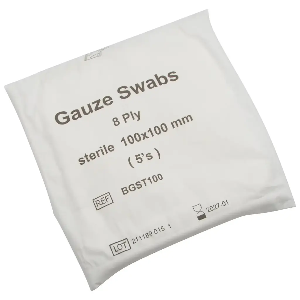 Gauze Swabs Sterile 10-Pack